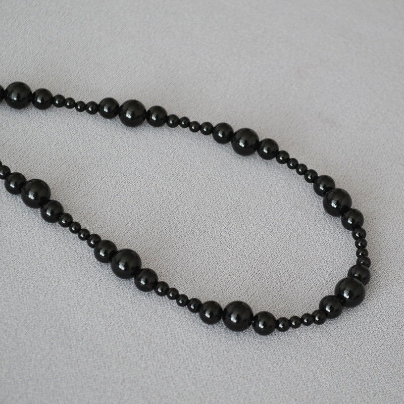 Colliers en agate noire pour femmes, niche tendance, Cool et créatif, Design