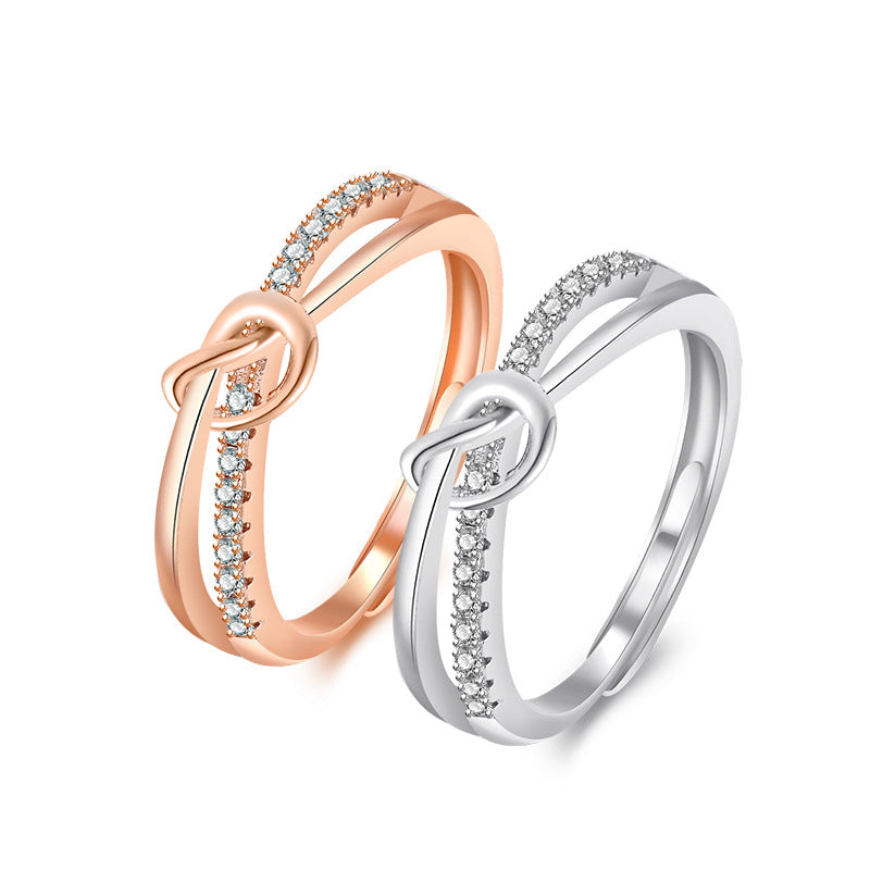 Knotted Female Korean Affordable Luxury Fashion Rings