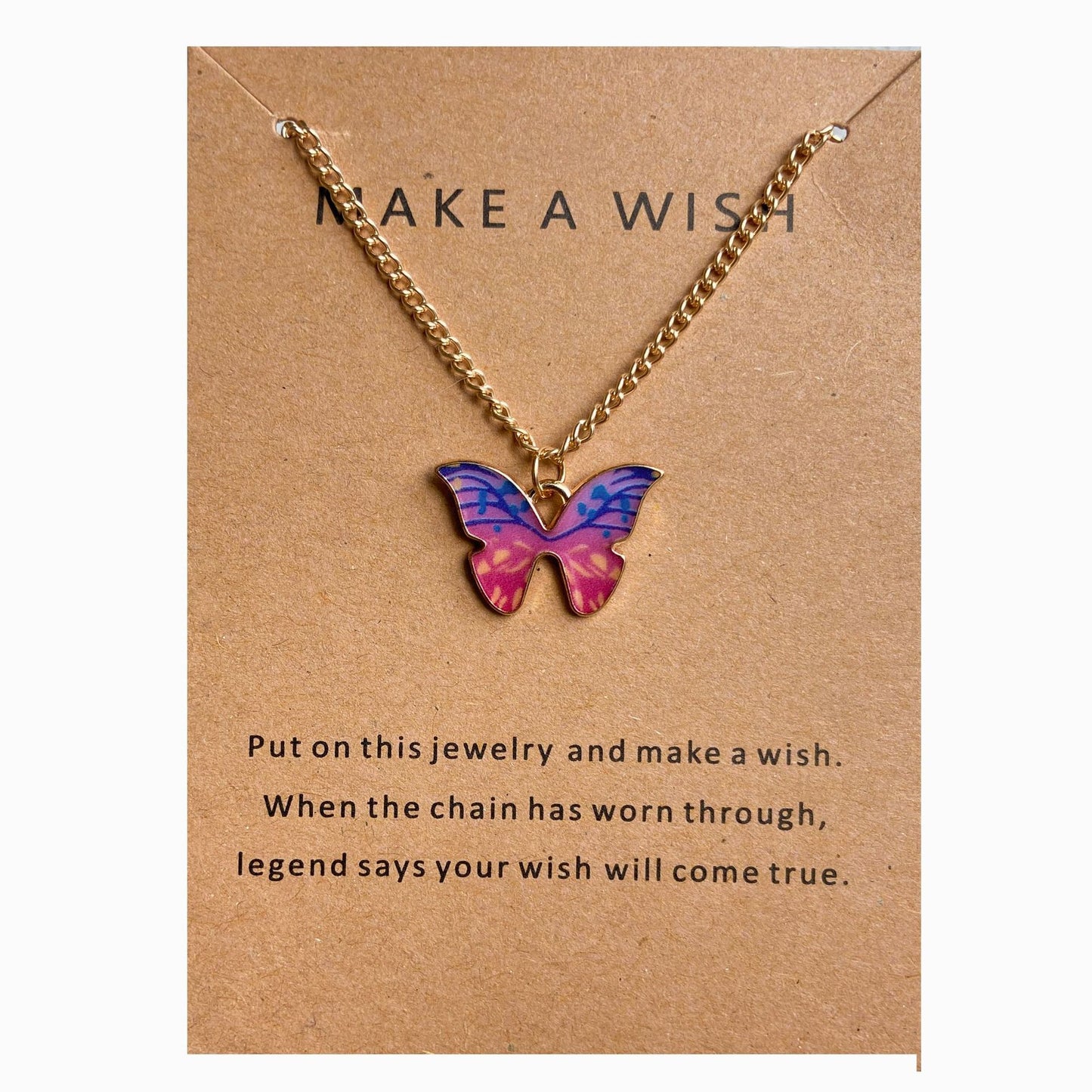 Bohemian Alloy Butterfly Pendant Suit Clavicle Chain Necklaces