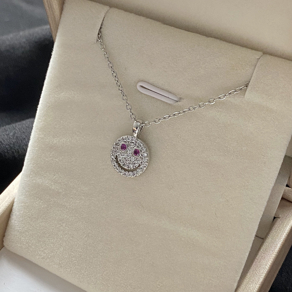 Micro Inlaid Zircon Flower Short Style Versatile Necklaces
