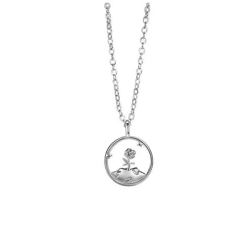 Couple Design High-grade Flower Pendant Clavicle Necklaces