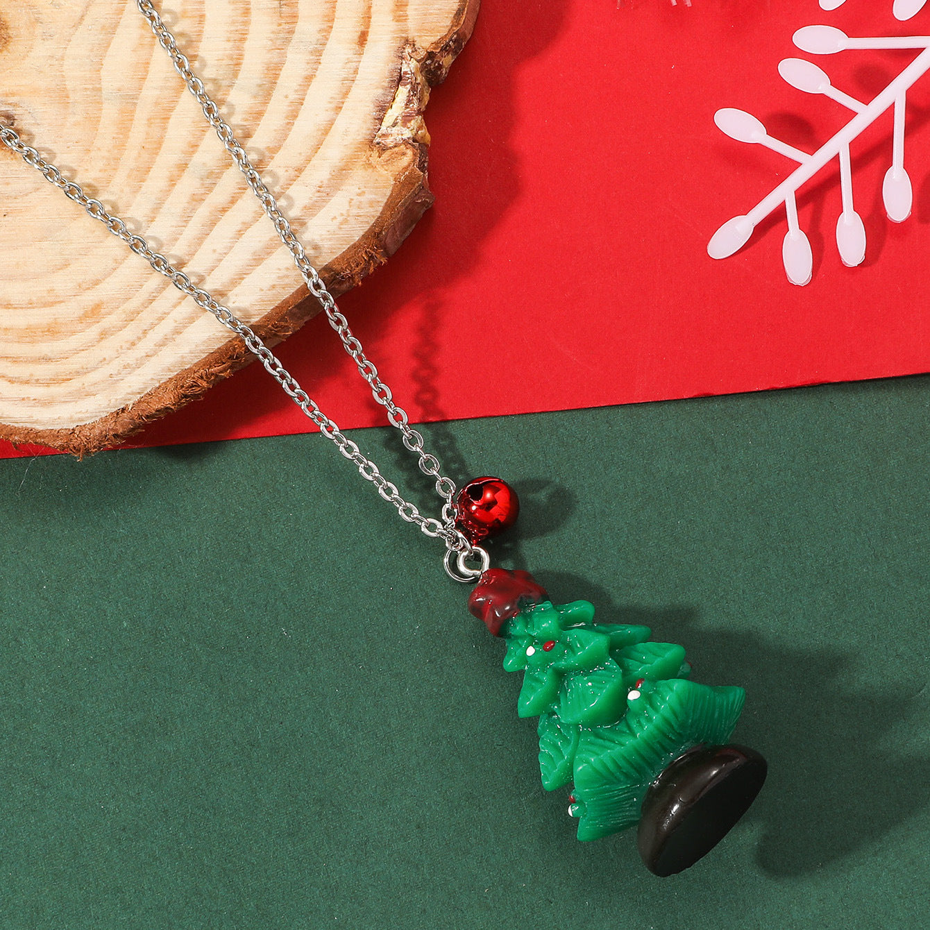 Colliers de dessin animé de noël, doux et mignon, père noël enfantin