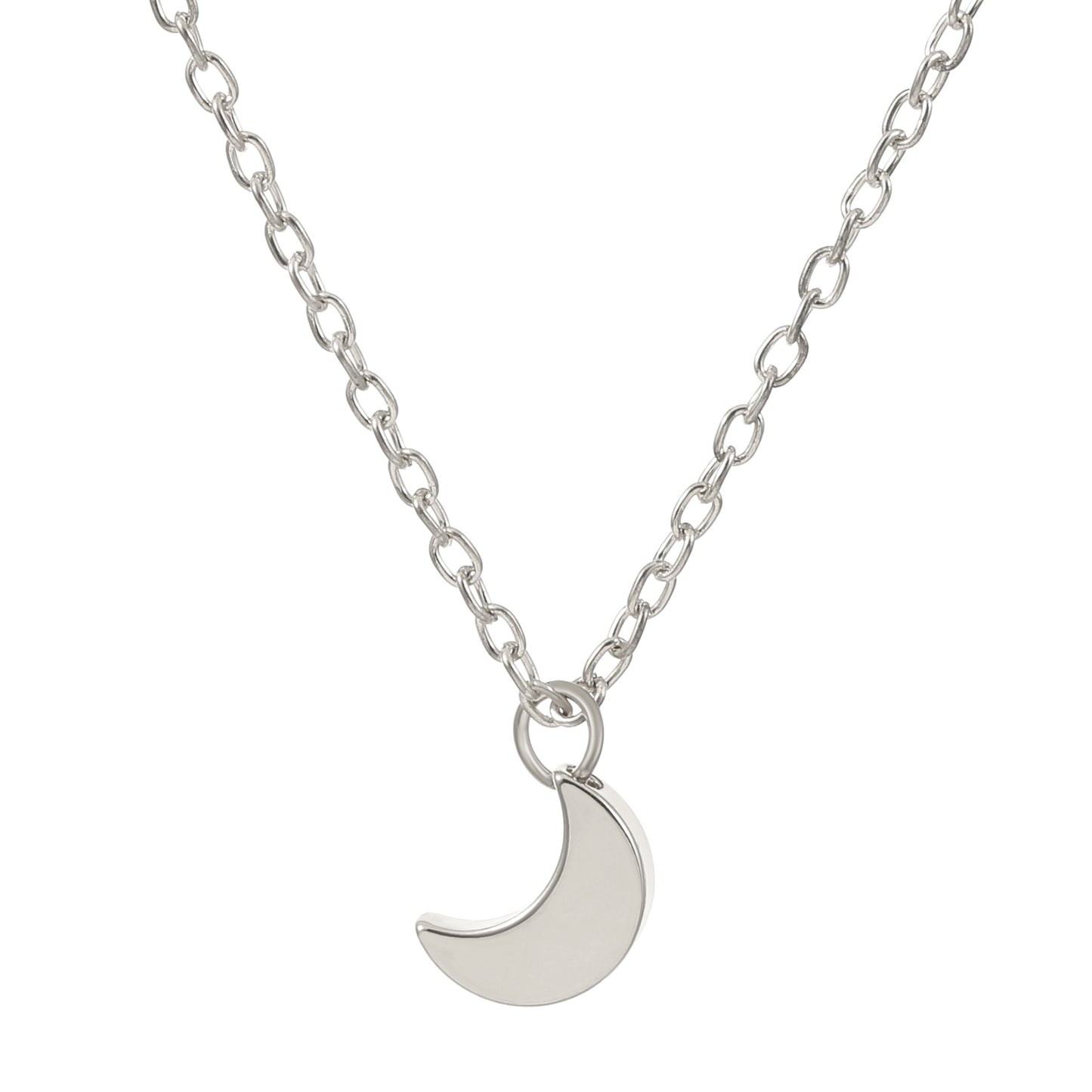 Women's Fashion Simple Thick Moon Pendant Jewelry Necklaces