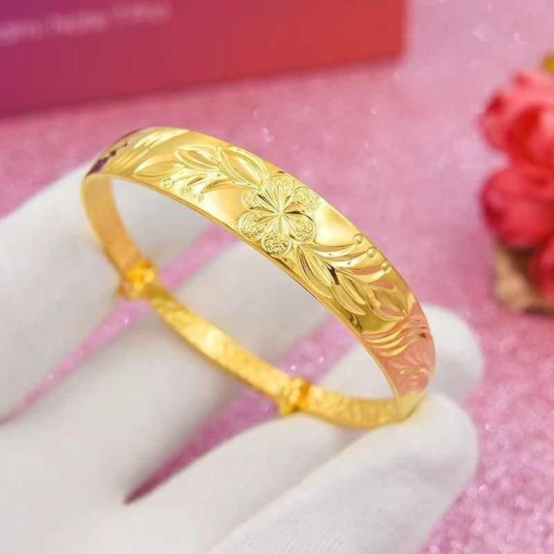 Dragon Phoenix Starry Simulation Golden Smooth Push-pull Bracelet
