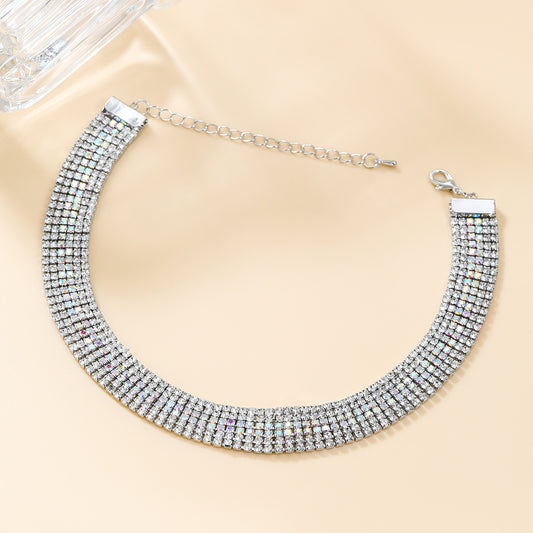 Women's Wind Full Diamond Exaggerated Fashion Alloy Necklaces