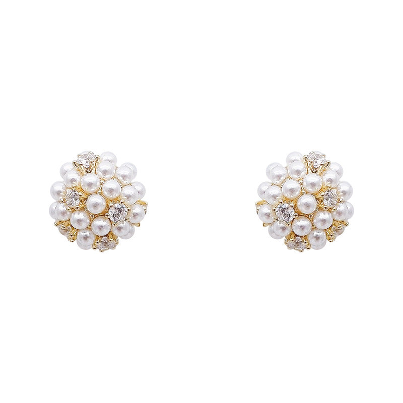Women's Pearl Mild Luxury Retro High-grade Small Earrings