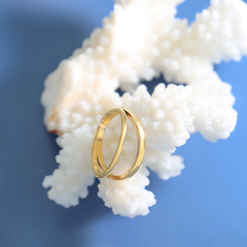 Women's Wind Niche Personality All Match Minimalism Rings