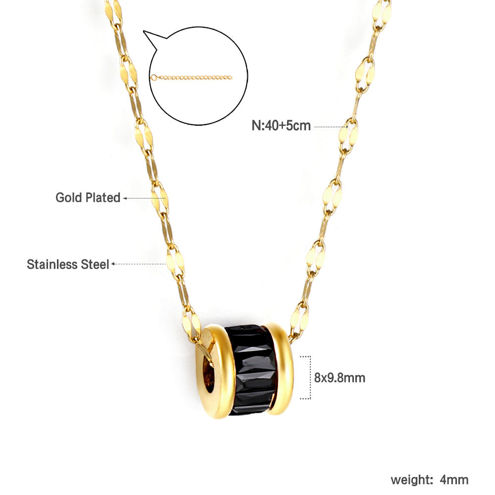 French Entry Lux Elegant Clavicle Chain Necklace