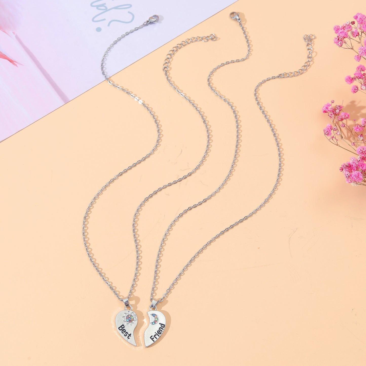 Sun And Moon Pendant Clavicle Chain Necklaces