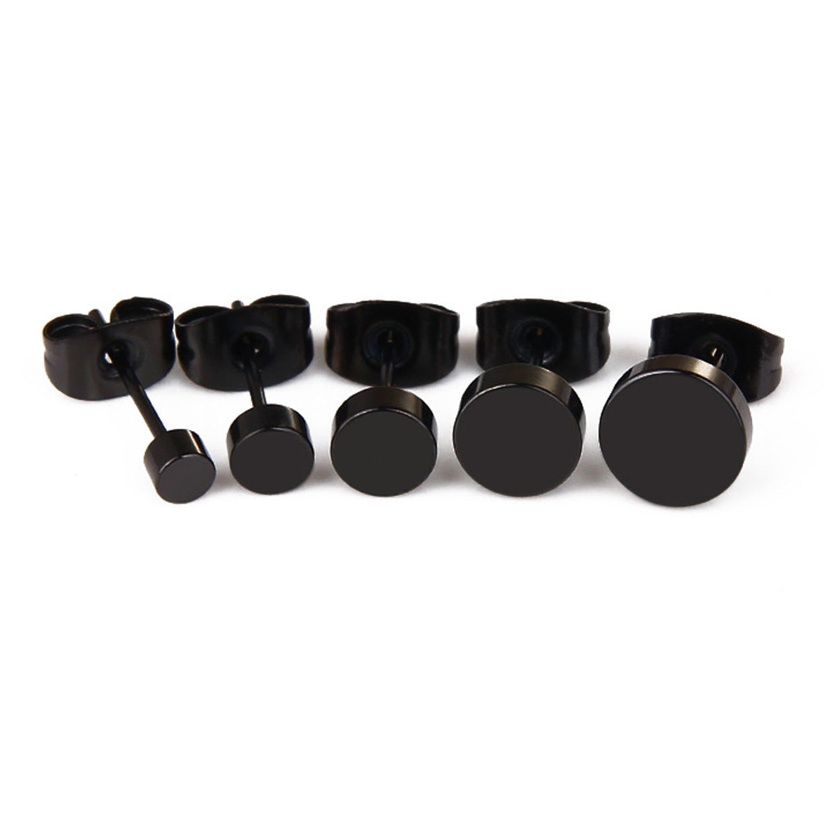 Round Auricular Needle Cake Unisex Trendy Ear Earrings
