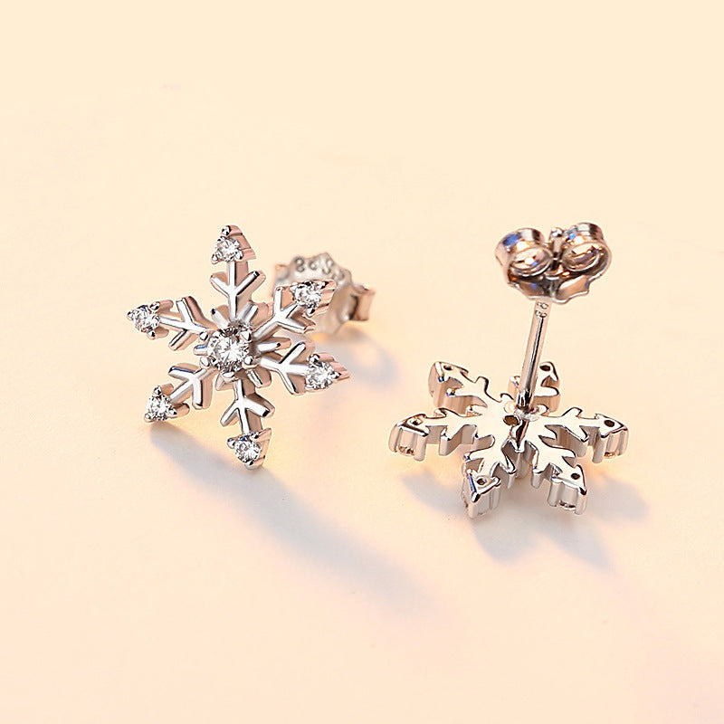 Women's Snowflake Ear Elegant And Personalized Simple Earrings