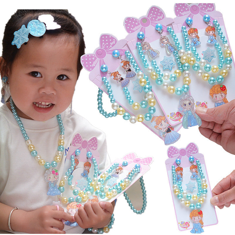 Costume de Style occidental princesse pour enfants, accessoires mignons, colliers