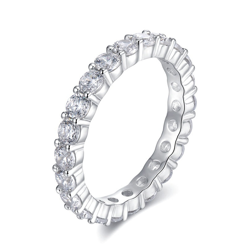 Damenreihen-Diamant-Mode- und Geschenkringe