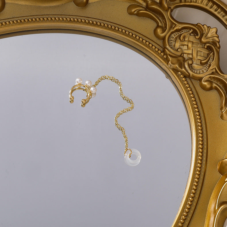 Chaîne de casque, Clip d'oreille femelle, boucles d'oreilles sans fil