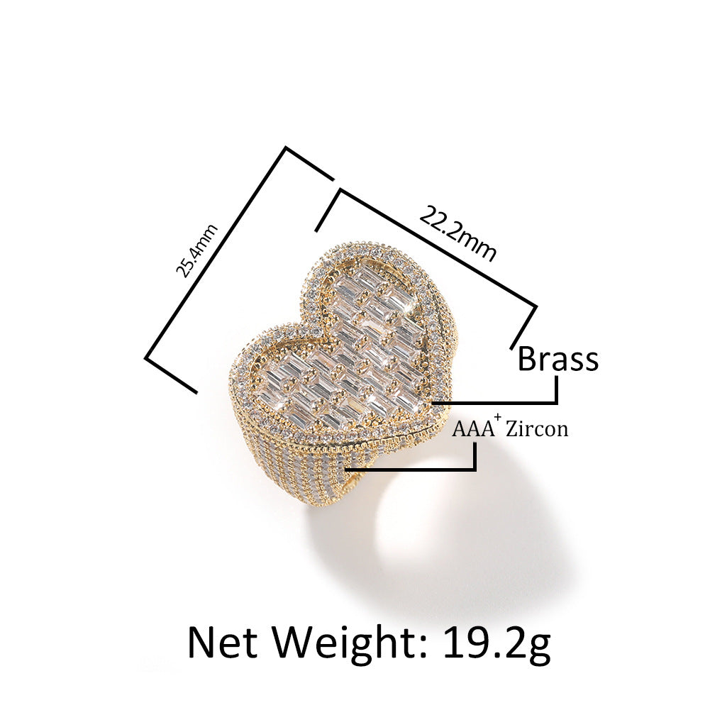 Street Hipster Personalized Hip Hop Square Rings