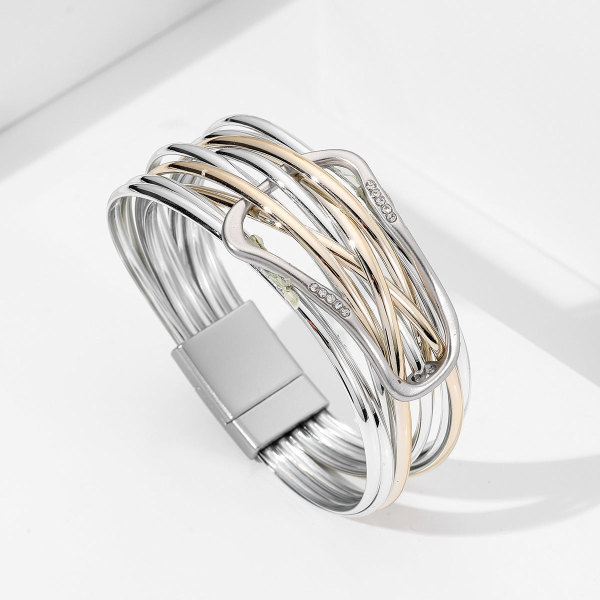 Mode-Leder-Licht-Luxus-Böhmische-Legierung-Armbänder