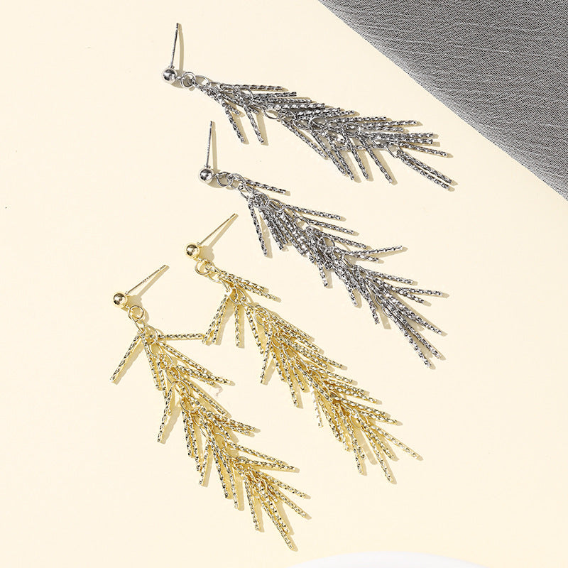 Elegant Small Sier Pin Eardrops Light Luxury And Simplicity Earrings