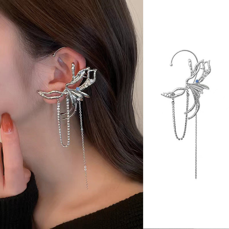 Damen-Ohrringe im Nischendesign mit unregelmäßigem Ohrstil
