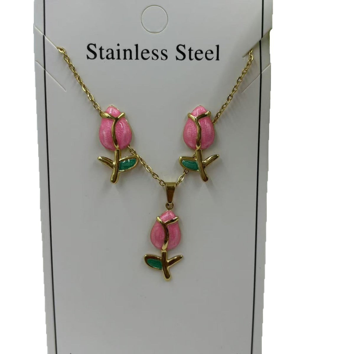 Tulip Clavicle Chain Fashion Small Fresh Dripping Necklaces