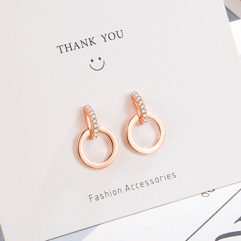 Irresistible Na Bi Sier Needle Han Earrings