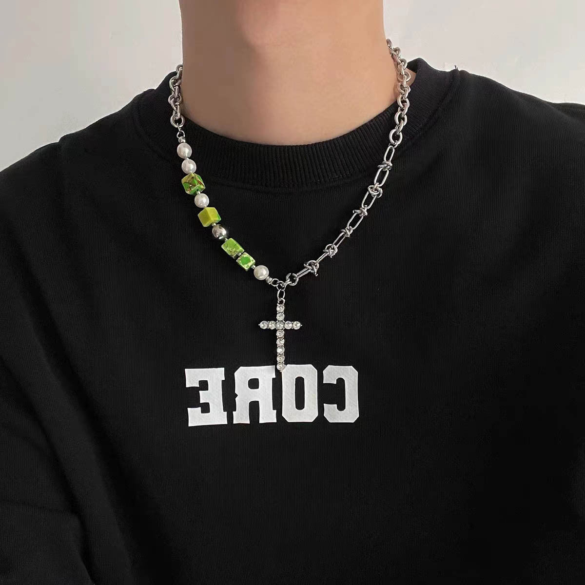 Colliers de clavicule de style unisexe hip hop pour femmes, hommes et pendentifs