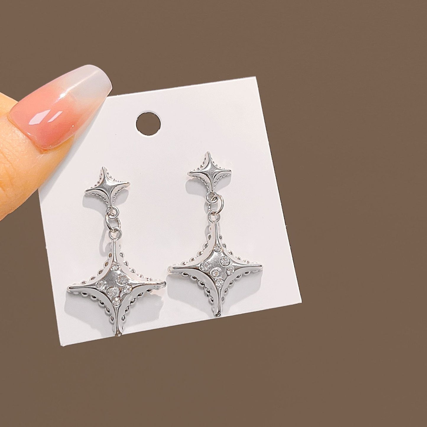 Needle Variety Creative Sweet Cool Circle Heart Earrings