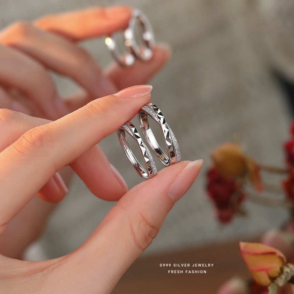 Women's & Men's Valentine's Day Star Sea Couple Simple Rings