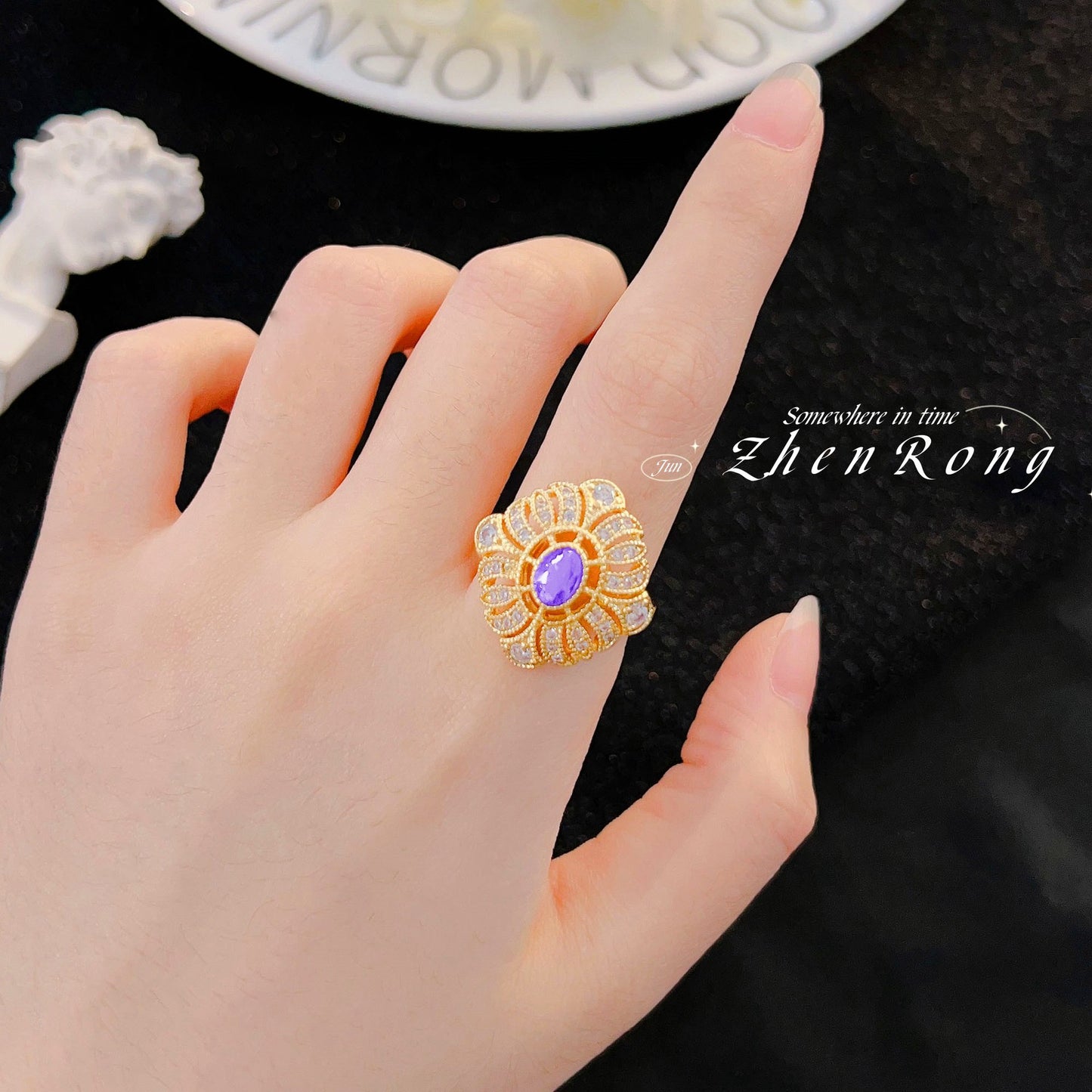 Bagues en diamant carré de luxe pour femmes, artisanat italien brossé, Vintage, émeraude, luxe