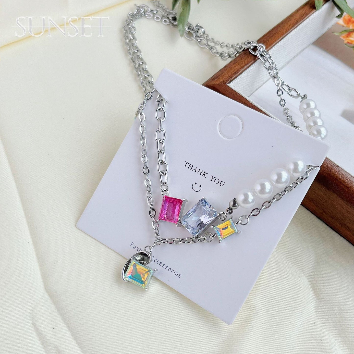 Sweet Cool Hot Style Pearl Female Light Luxury Minority Necklaces