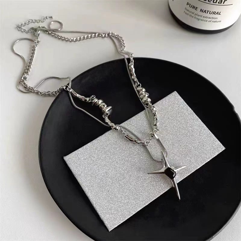 Stars Trendy Light Luxury Design Sense Necklaces