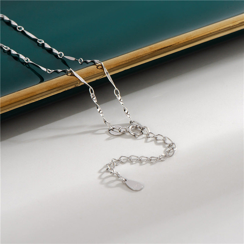 Water Wave Box Snake Bone Starry Necklaces
