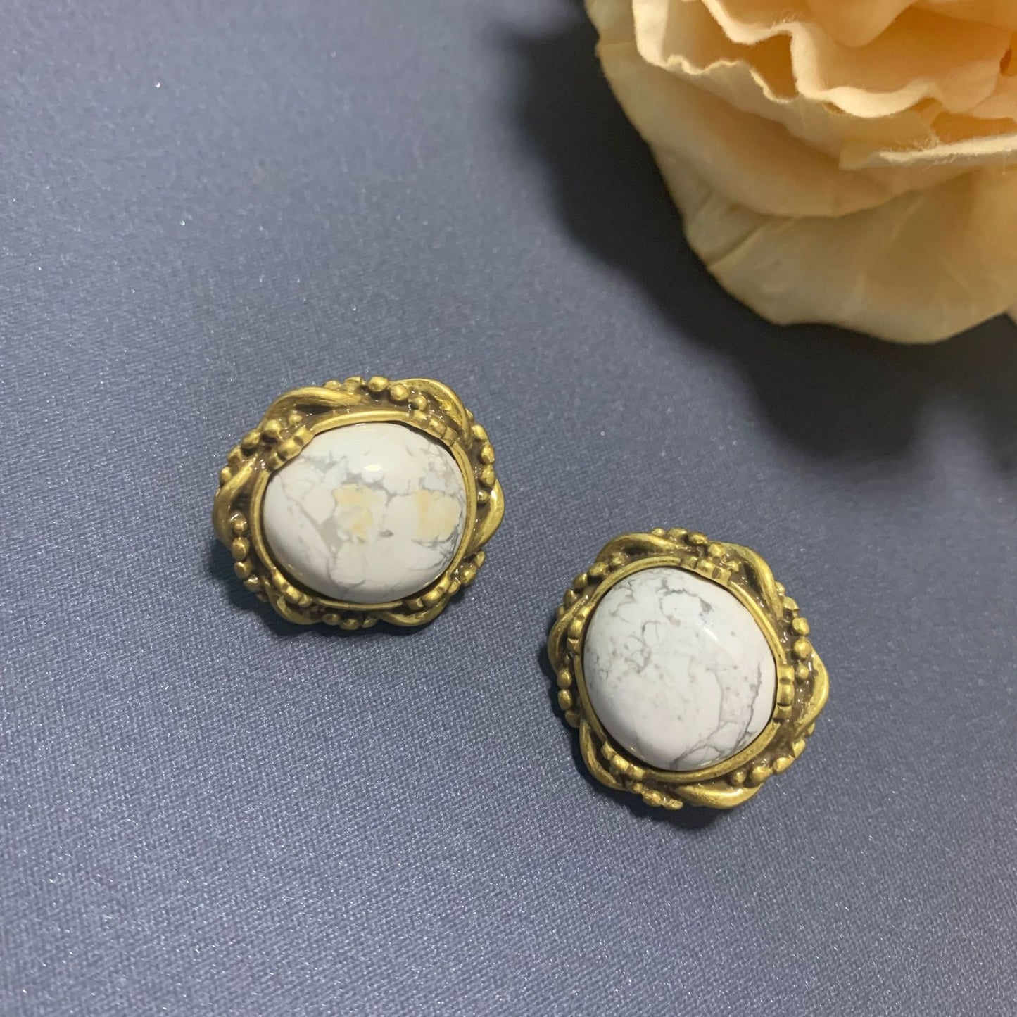 Bead Retro Geometric Modelling Elegant And Earrings