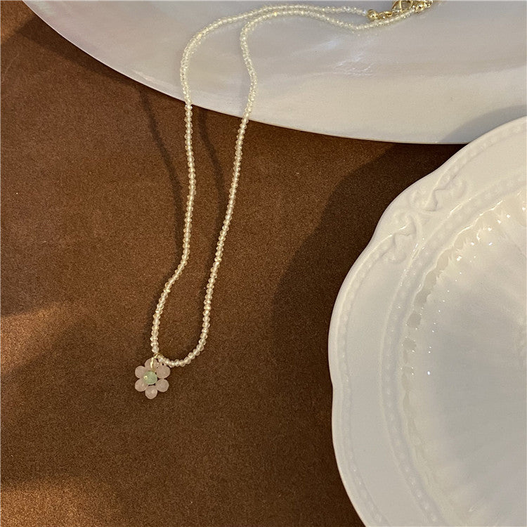 Colliers de clavicule bohème en cristal de perles de gravier irrégulières pour femmes