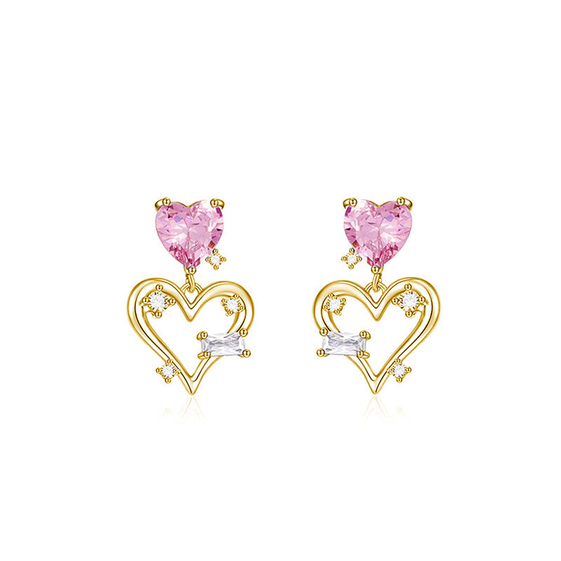 Women's Zircon For Light Luxury Minority High-grade Earrings