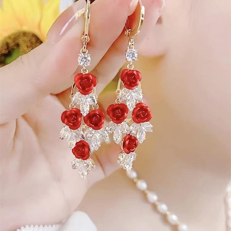Damen-Clip-Design, hochwertige Super-Fee-Wellen-Temperament-Einstiegsohrringe