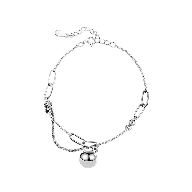 Carven Design Ball Hip Hop Metallic Stitching Chain Bracelets