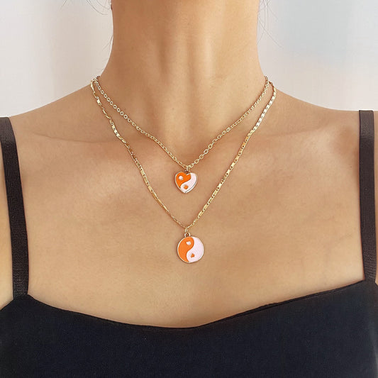 Women's Pendant Neck Accessories Temperament Trend Love Tai High-grade Necklaces