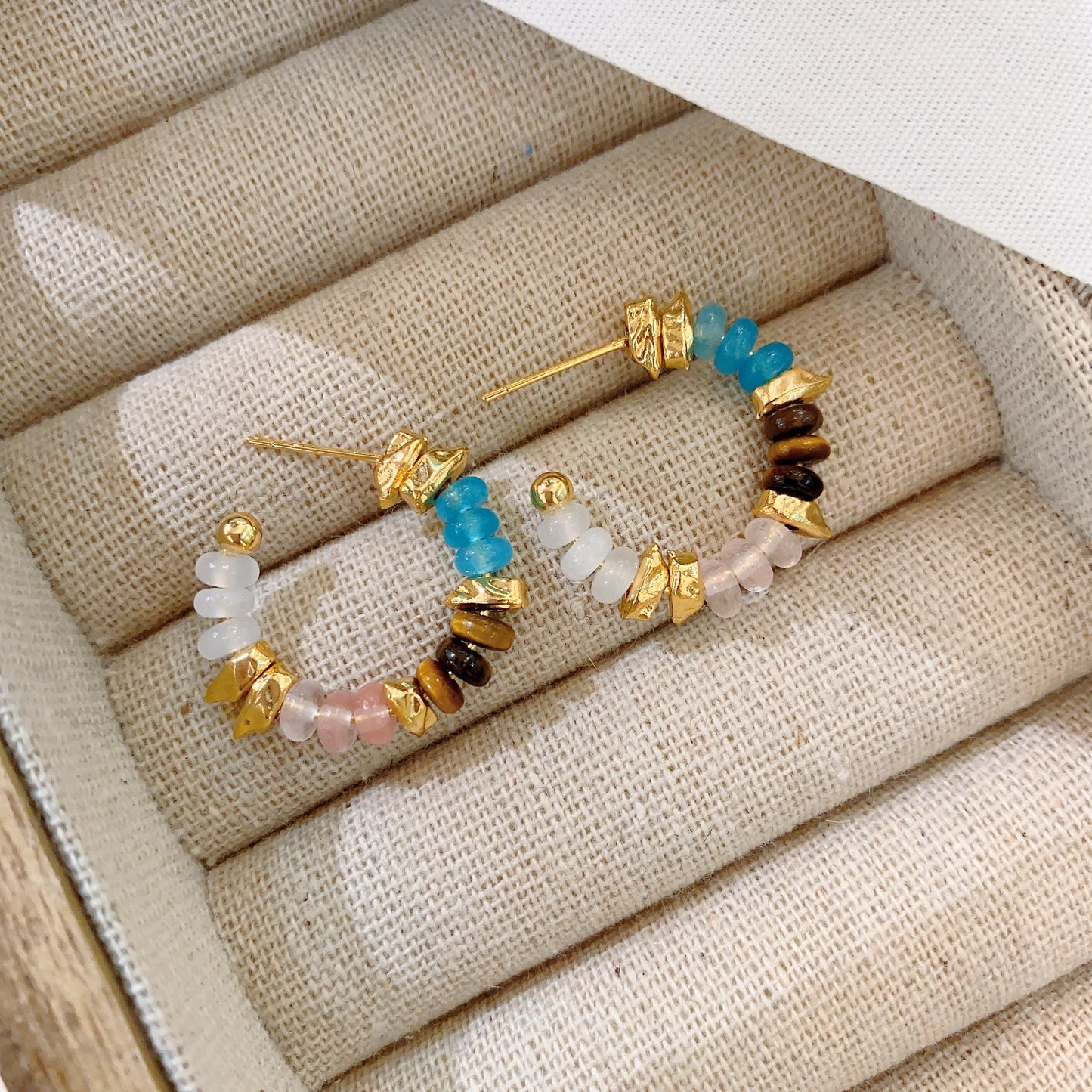 Advanced Design Sense Gold Plated Graceful And Earrings