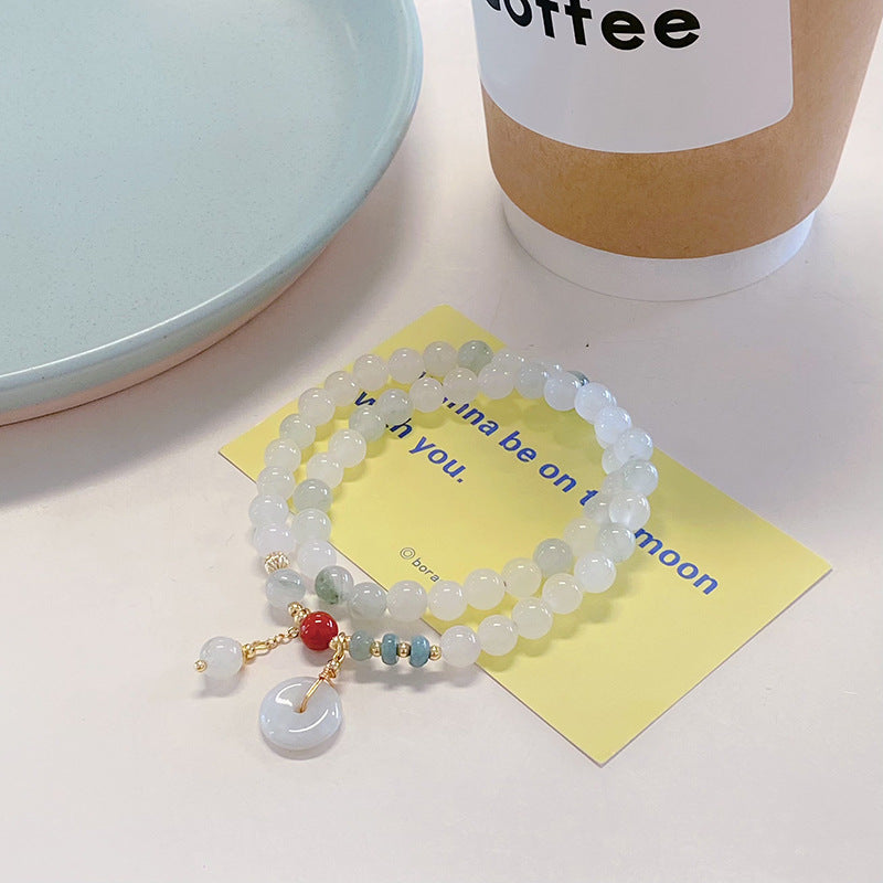 Emerald Design Simple Lucky Cat Peace Bracelets