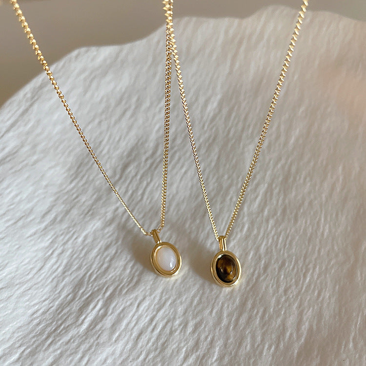Pendentif opale pour femmes, pour concevoir des colliers de tempérament simples et personnalisés