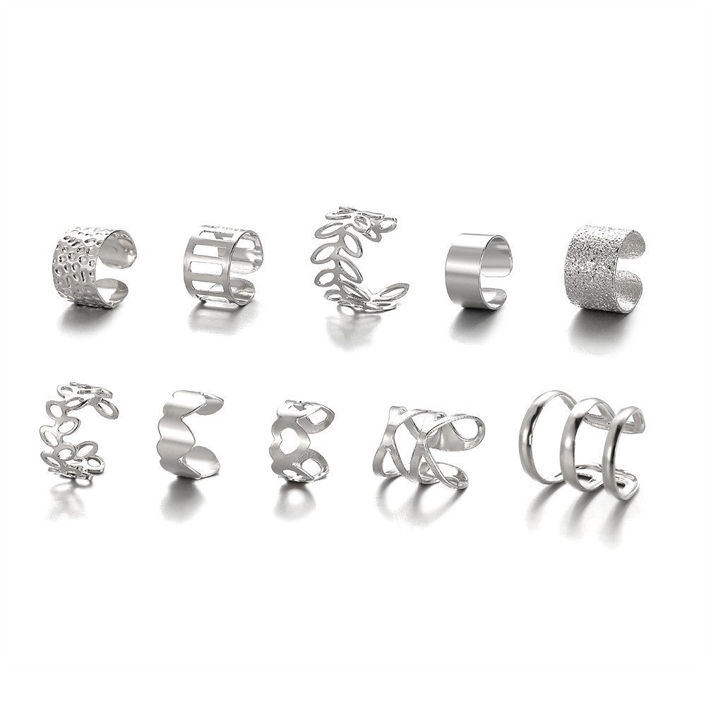 Versatile Comfortable Creative Simple Shaped Letter Ear Clip