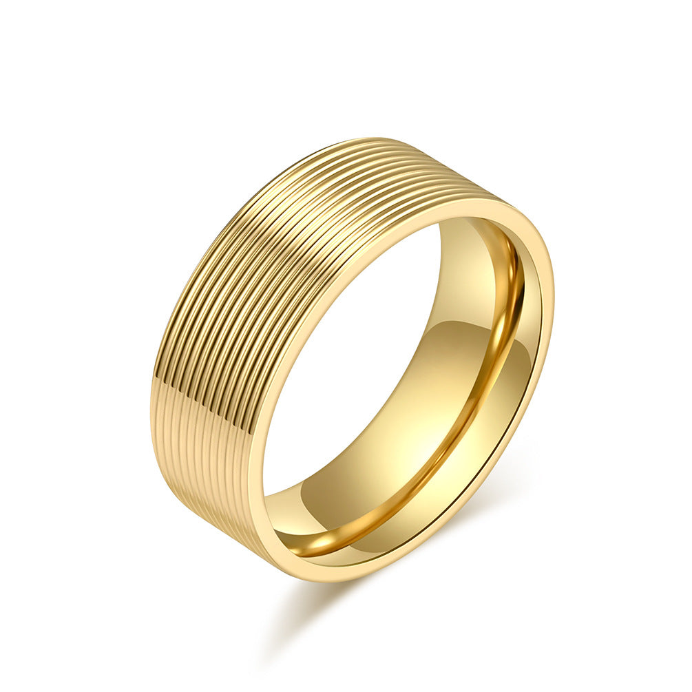 Women's & Men's & Titanium Steel And Niche Personality Rings