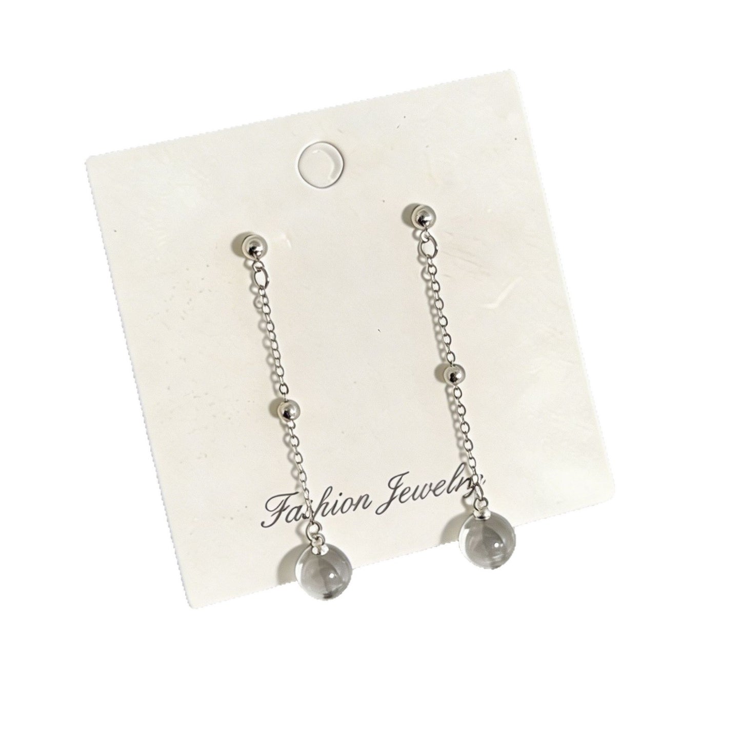 Ball Tassel Cold Clear Fashion Simple Without Pierced Rings
