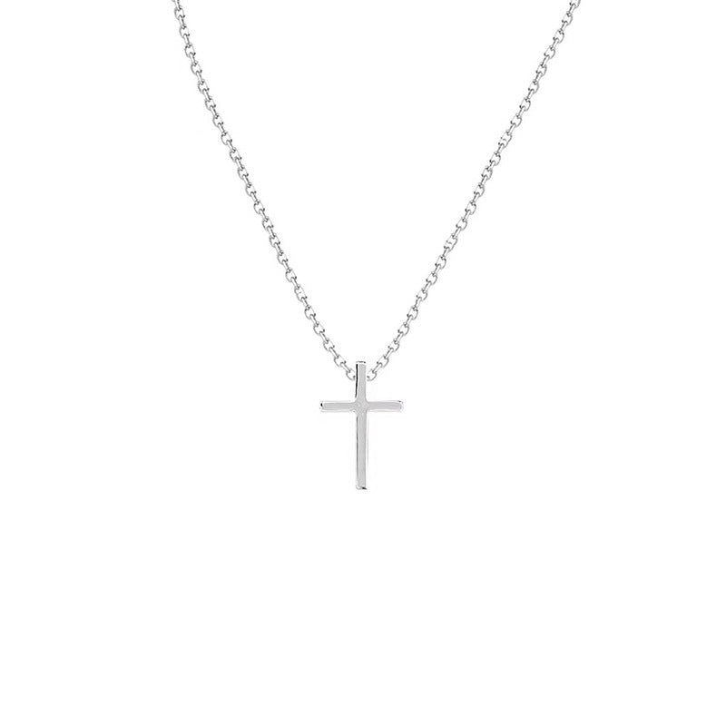 Colliers de clavicule de pull de conception de niche à la mode de croix de Sier pour femmes