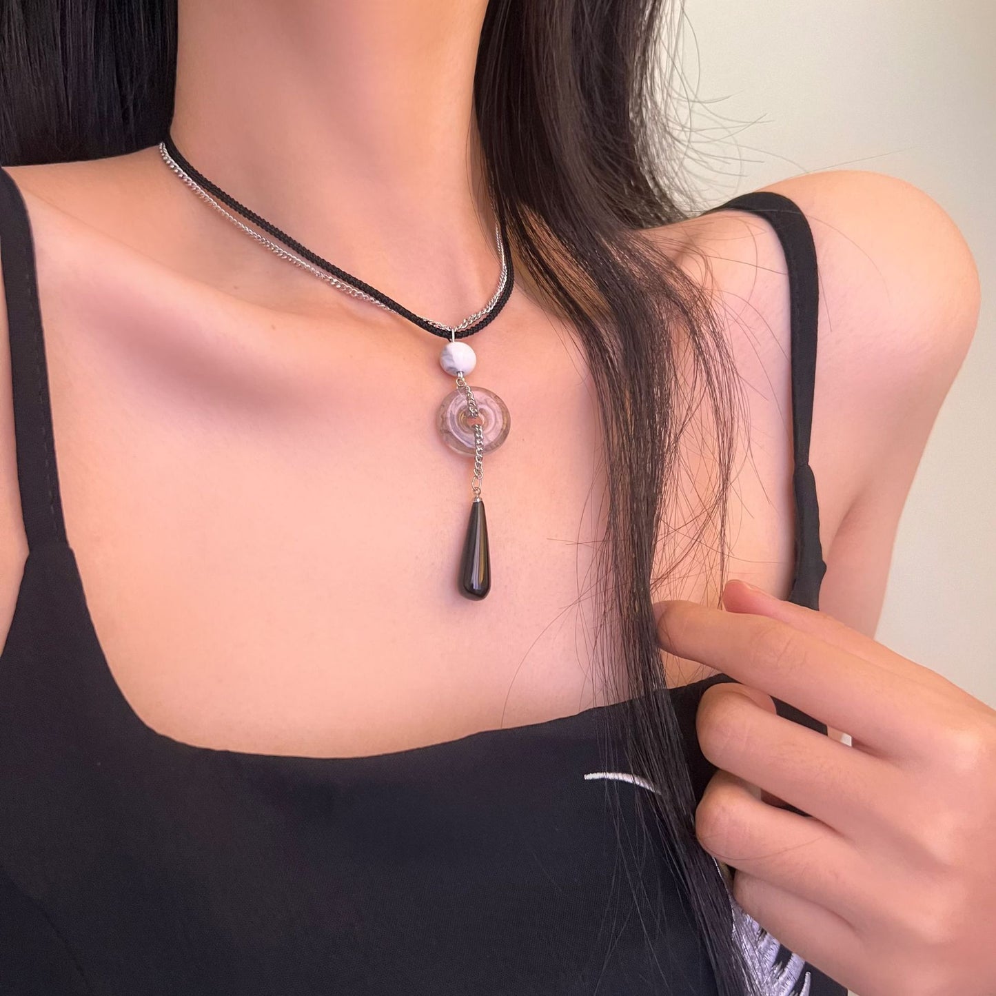 Chinese Zen Peace Buckle Female Fashion Necklaces