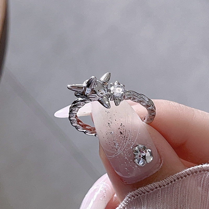 Women's High-grade Cold Style Personalized Zircon Fashion Rings