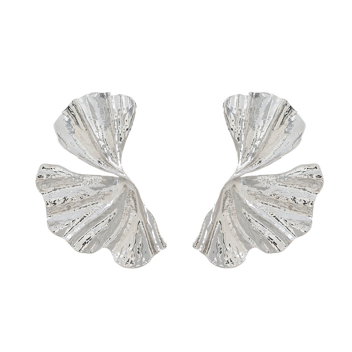 Women's Summer Alloy Flower Exaggerated Fashion Metal Earrings
