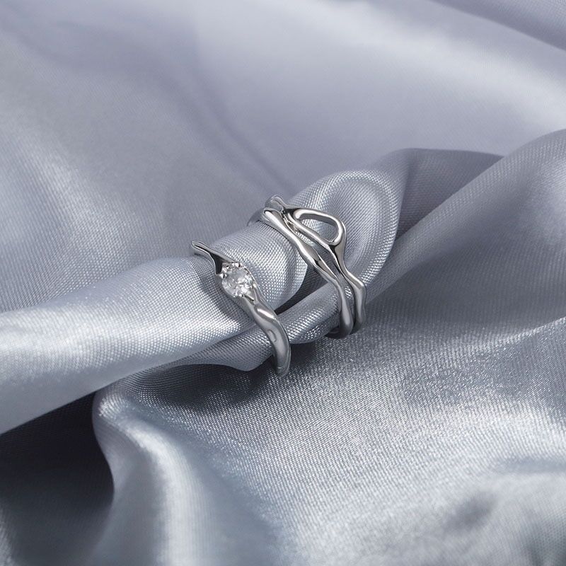 Unregelmäßige hochwertige Ringe für Damen und Herren im kalten Stil und für Paare