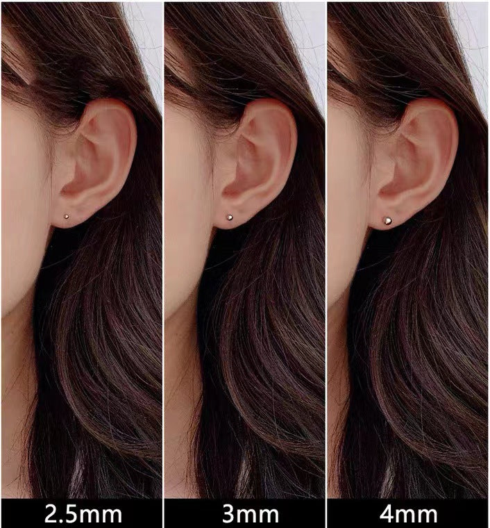 Sterling Silber Beanie Screw-Ohrringe für Damen mit hochwertigem Design