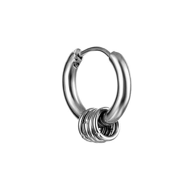 Men's High-grade Simple Hip Hop Style Fashion Titanium Steel Stainless Retro Rings